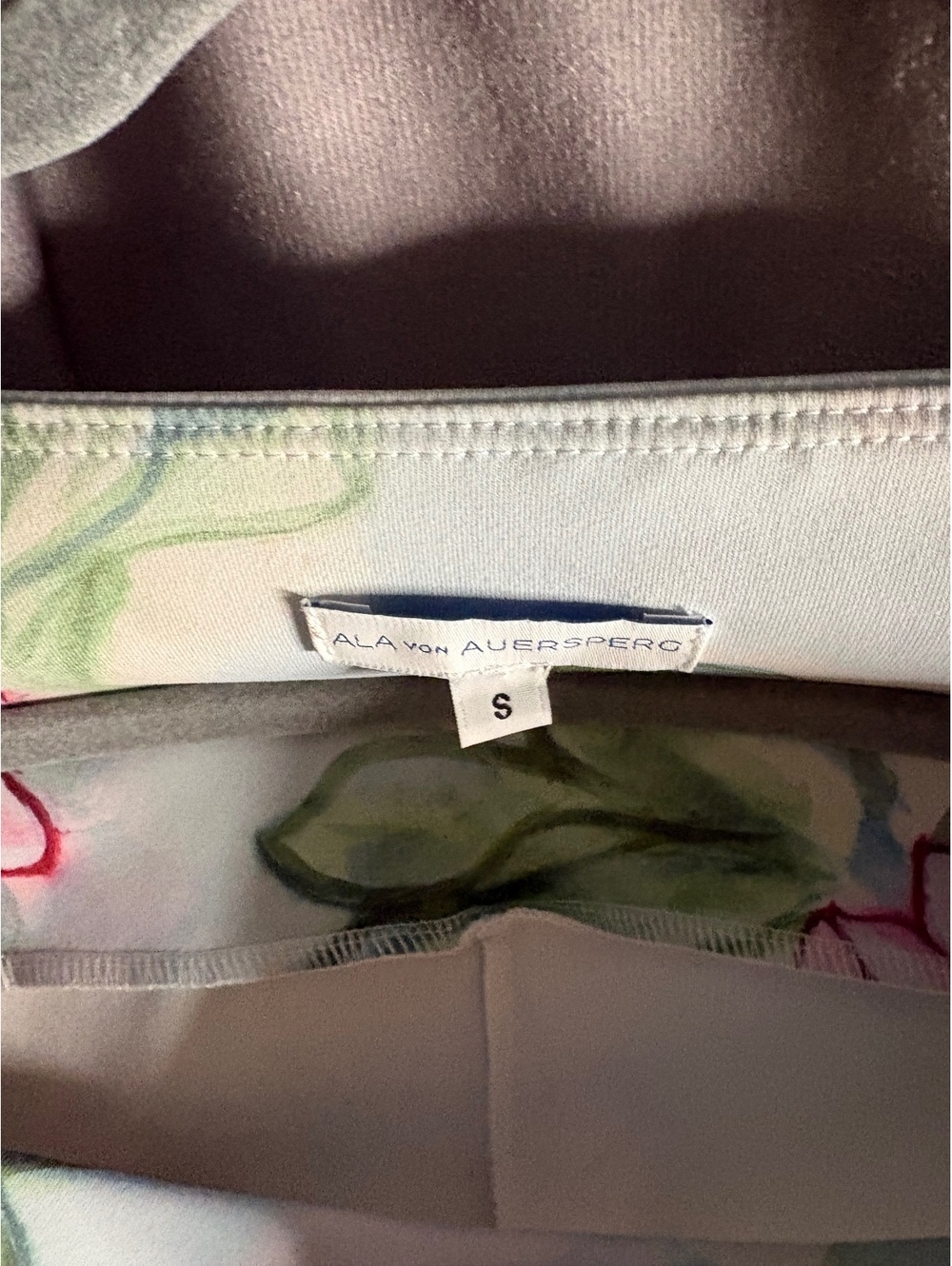 Ala von Auersperg Eden Floral Stretch Knit Flare Pants Size S